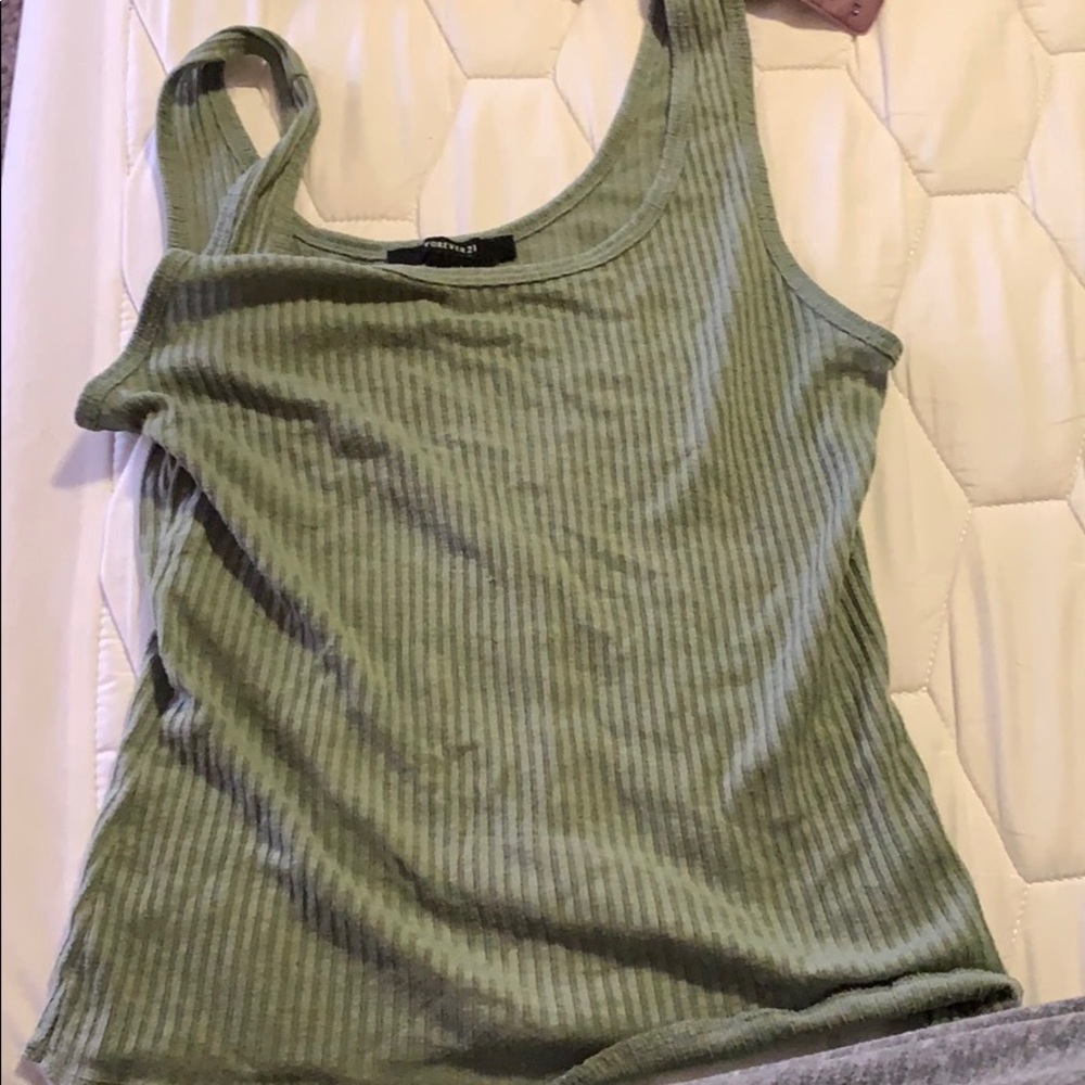 Forever 21 green tank top